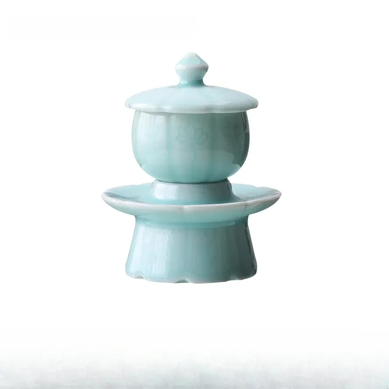 Celadon Ceramic Cup - Copo de Cerâmica Celadon com Água