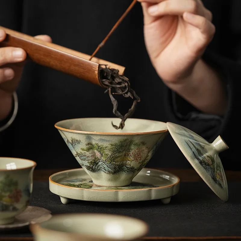 Celadon Ceramic Cup - Xícara de chá de cerâmica Jingdezhen
