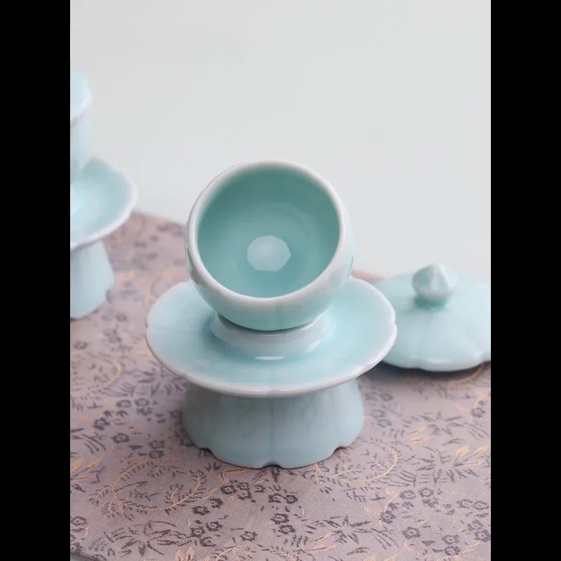 Copo de Cerâmica Celadon com Á - Celadon Ceramic Cup avaliação e preço