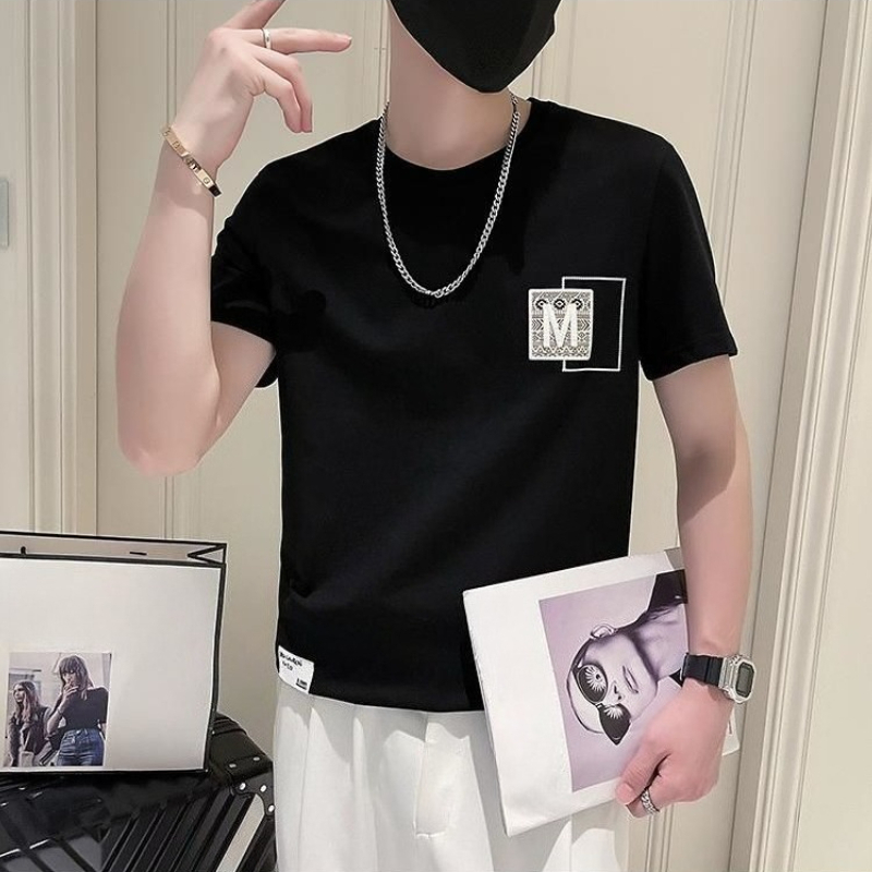 Camiseta Masculina de Manga Cu - Korean Daily Lifestyle avaliação e preço