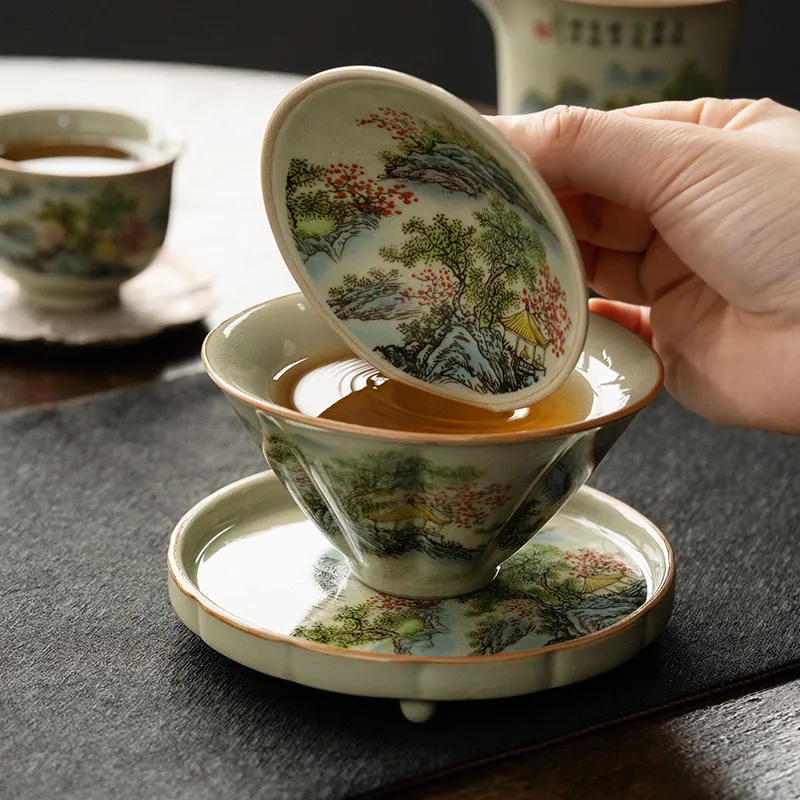 Xícara de chá de cerâmica Jing - Celadon Ceramic Cup avaliação e preço