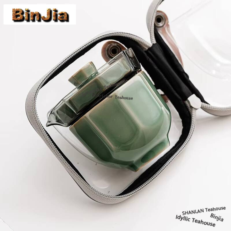 Conjunto de chá portátil com f - Celadon Ceramic Cup avaliação e preço