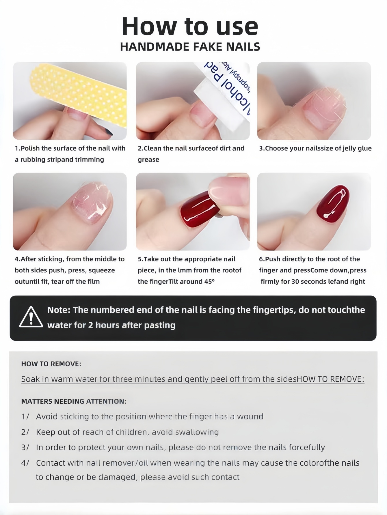 10 Unhas Postiças Longas Preta - Korean Daily Lifestyle avaliação e preço