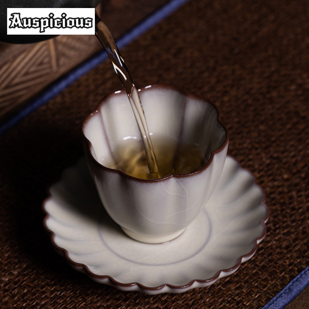 Longquan Celadon Teacup, pétal - Celadon Ceramic Cup avaliação e preço